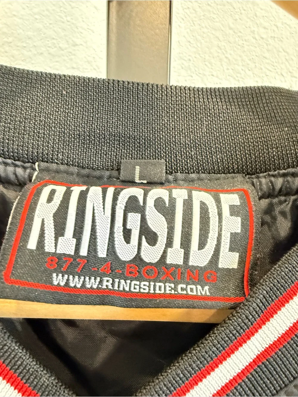 Vintage Ringside Men's Black Pullover Windbreaker Boxing Police Hoses Blokecore